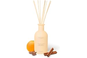 Benevolence LA Reed Diffuser - Orange, Cedarwood & Clove | Fall Home Fragrance Diffuser for Home & Bathroom | Long-Lasting Scent Sticks - Malibu Sands Collection