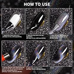 RARJSM Cat Eye Gel Nail Polish, Galaxy Chameleon