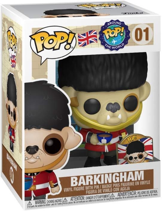 Funko Pop! Around The World - Barkingham Dog with Pin (Exclusive), Brown