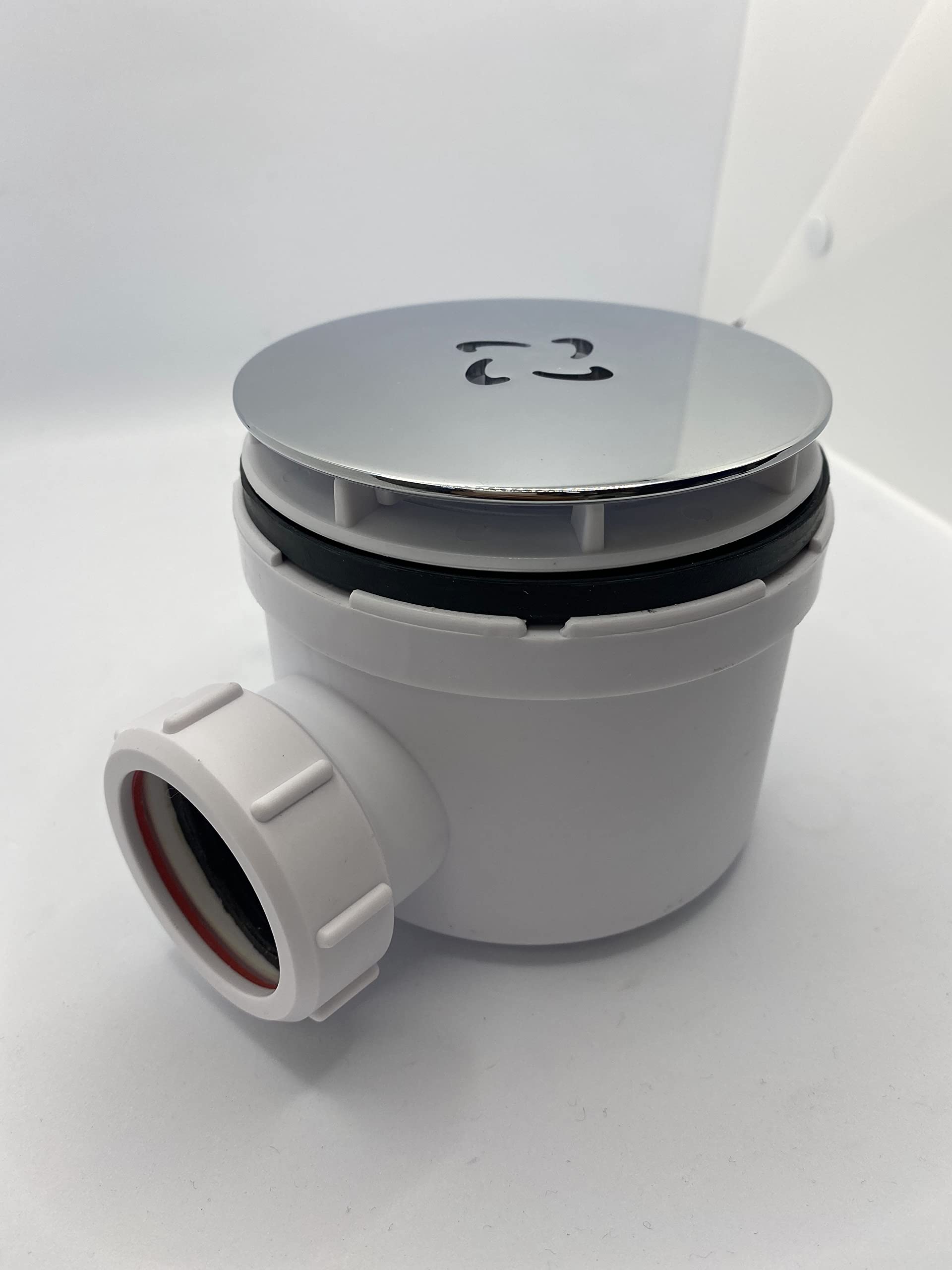 Excel Home - Premium Hi-Flow Matt Black Waste Cover (Cover only Body not Included) (Chrome Cover with Trap Body) — image 1