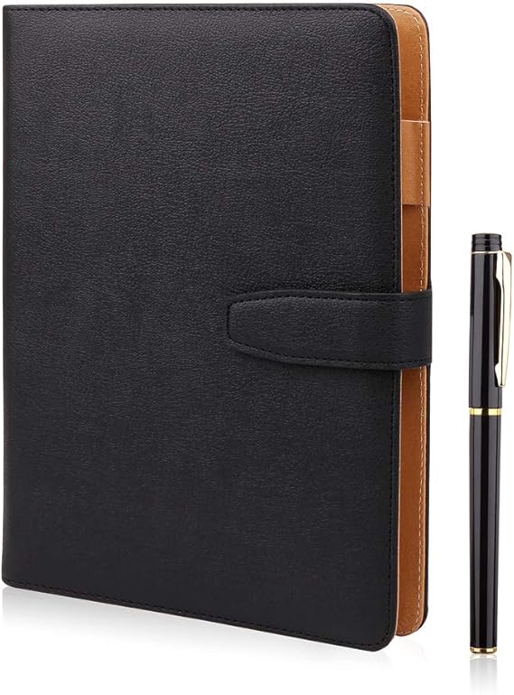 A5 Leather Notebook Refillable Loose Leaf Business Notebook/Notepad