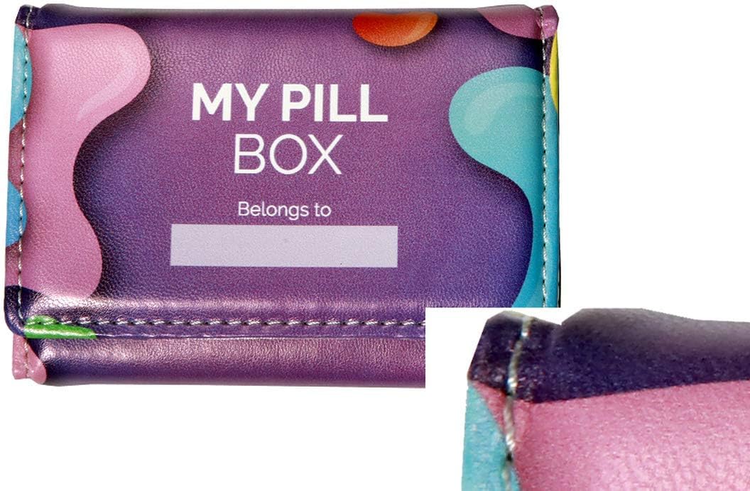 Pill Organizer Box Weekly Case -8 Compartments, Lobuprofen, Vitamins, Allergy Medicine, Aspirin, Supplements Organizer Box: Health & Personal Care