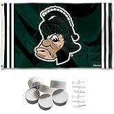 Michigan State Spartans Retro Vault Throwback Banner and Tapestry Wall Tack Pads