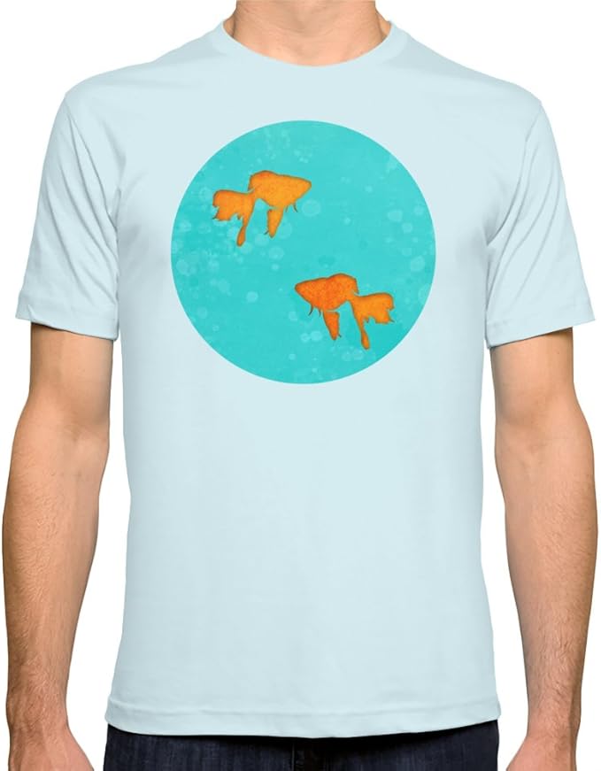 Society6 Men's Aquarium For Two TShirt 2XLarge Light Blue