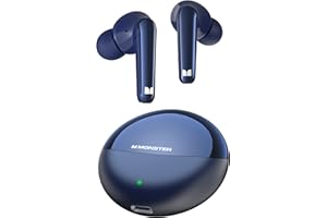 Monster N-Lite 203 AirLinks Wireless Earbuds, Bluetooth 5.3 Headphones HiFi Stereo, Wireless Earphones with 30H Playback, Typ