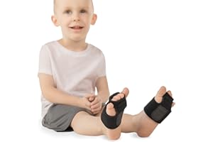 BraceAbility Toe Walking Braces for Kids - Patented Pediatric Foot Supports To Prevent Tip Toe Walking, Cerebral Palsy Equipment, Autism, ADHD, Aspergers, Youth Neurological Disorders (M - Pair)