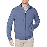 Amazon Essentials Men's Lightweight French Terry Full-Zip Mock Neck Sweatshirt