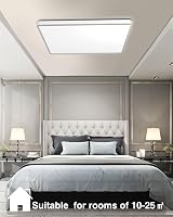 zemty 36W LED Ceiling Light 3240LM IP44 Daylight White Square Flush Mount view 3