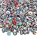 Snanr Mixed Lot Multi Color Rhinestone Metal Button Charms 12mm Snap Button for Snap Jewelry HM008 (30pcs)