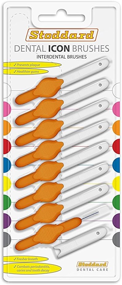 Stoddard Icon Interdental Brush - 0.45 Orange - 8 per Pack, 8 count (Pack of 1)