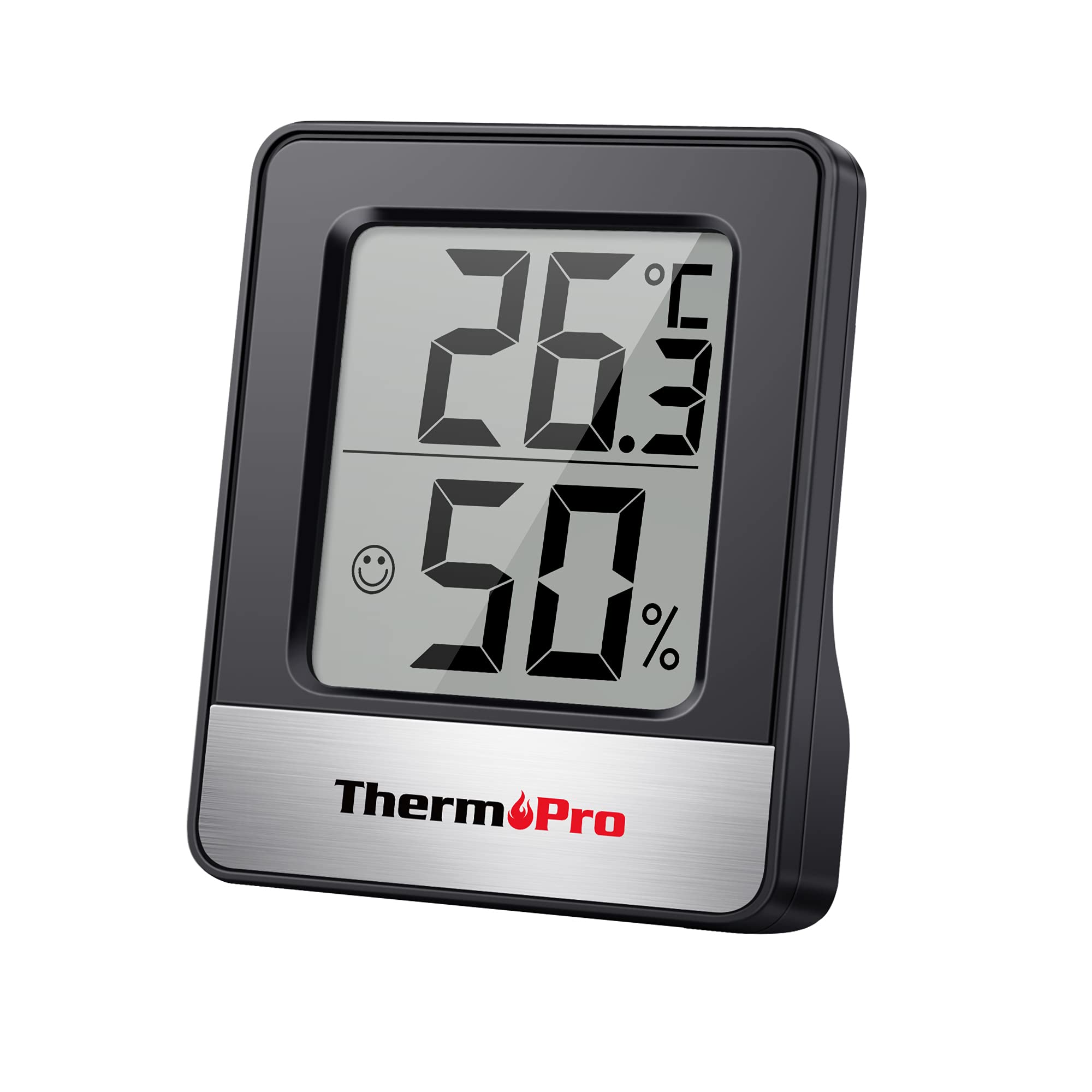 ThermoPro TP49 Small Digital Hygrometer Indoor Thermometer Ambient Thermometer Temperature Monitor and Humidity Meter for Home Office Comfort Reptile Thermometer