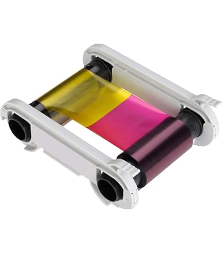 Amazon.com: Evolis R6F003AAA 6 Panel Color Ribbon, Ymcko-K, 200