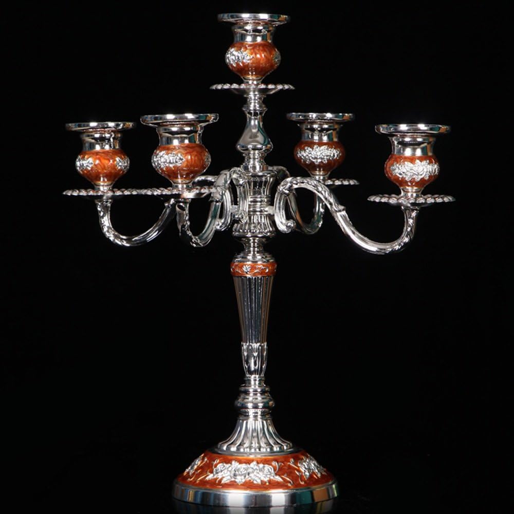 FEIFEI Candle Holders Alloy Material 5 Heads Romantic Fashion Household Items (32 * 36.5CM)