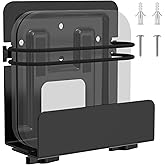 Cable Box Mount, Modem Mount, Adjustable Cable Box Wall Mount Bracket for Small and Wide Devices, Compatible with Media Players, Cable Boxes, Modems, DVD Players