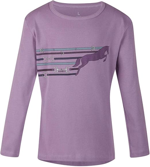 Amazon Kerrits ポニーアップ キッズtシャツ L Kerrits ショーシャツ