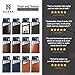 Slim RFID Wallets for Men Leather - Front Pocket Card Holder Sleeve - RFID Blocking,Dark Brown[csc6-dbch-rfid],OneSize