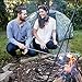 Marshmallow Roasting Sticks,Set of 5 Telescoping Extended Skewers and 10 Bamboo Skewers & Hot Dog Fork