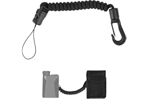 Lyreh Rangefinder Tether, 8-40cm/3.15-15.75in High-Density Polyester Retractable Rangefinder Lanyard Suitable for Hunting Fis