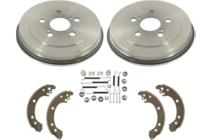 MAC AUTO PARTS Rear Drums Brake Shoes & Springs Replacement Part For Toyota Corolla Built USA or Canada 03-08 Vin Numbers Starts With 1 or 2