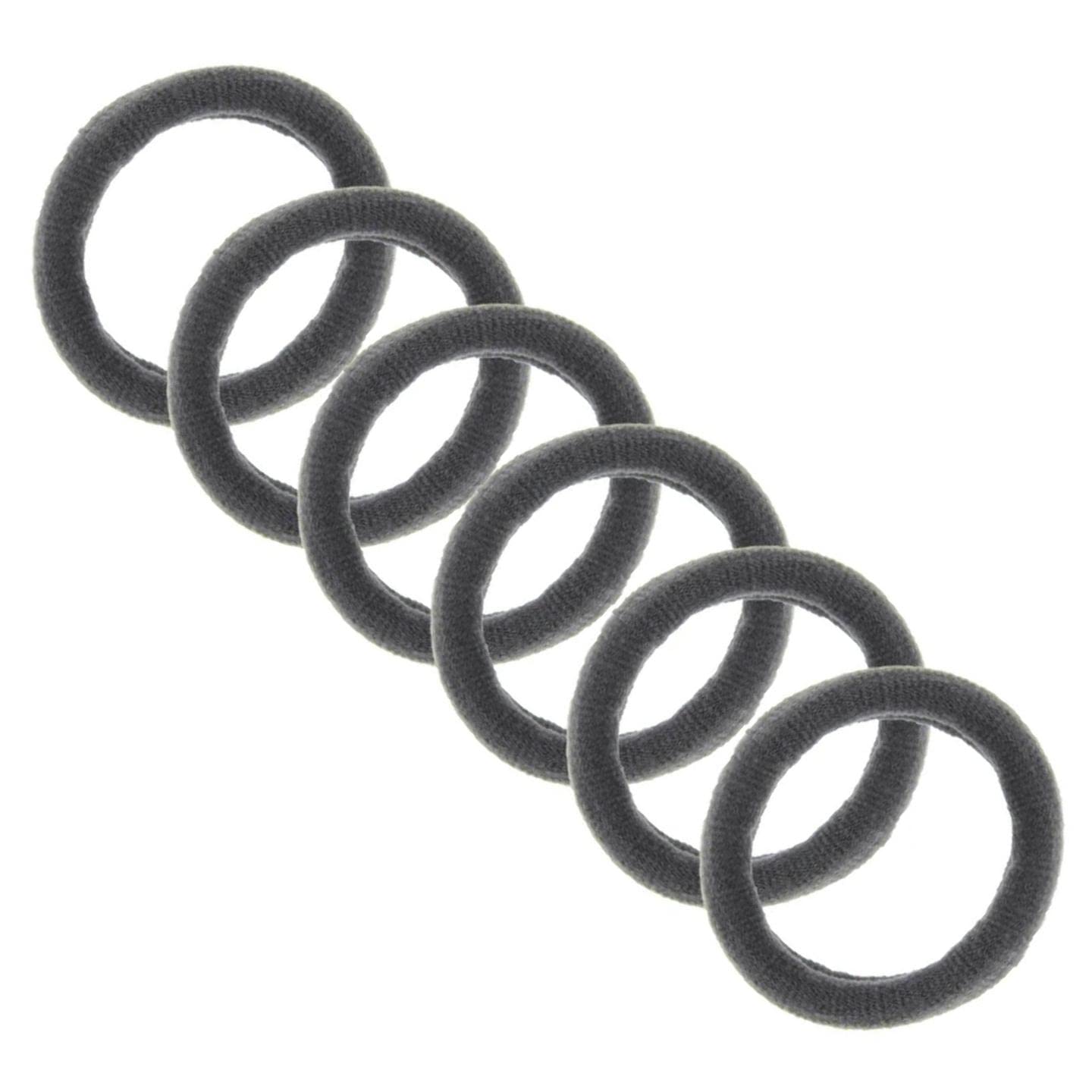 Topkids Accessories Thick Hair Bands for Women and Girls, Hair Bobbles Elastic HairBands Ponytail Holders Hair Ties Hair Elastics Hairbands Women (Grey)