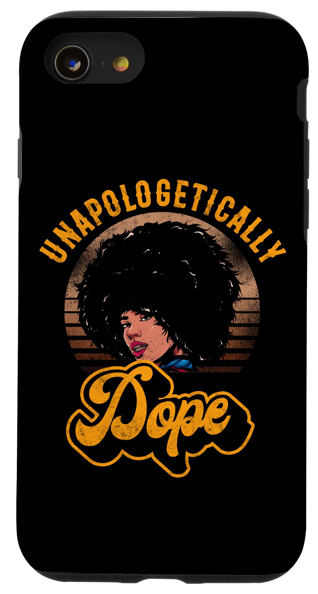 iPhone SE (2020) / 7 / 8 Black Pride Unapologetically Dope Skin Tone Color Afro Girl Case