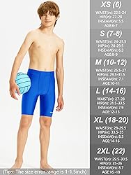 DEVOROPA Boys' Big Kid Swim Jammers Youth
