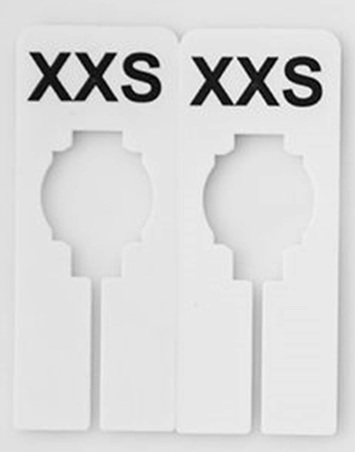 clothing rack dividers on Amazon Com Nahanco Qsdwbkit4 White Rectangular Clothing Size Dividers With Black Print For Xxs Xxl 1blank Kit Of 40 7 Sizes And 1 Blank 5 Of Each Industrial Scientific