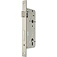 Yale Wooden Door Mortise Lock with Square Edge Front, 50 mm Entry, 85 mm wheelbase, Piccola, Nichelato, Satinato