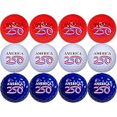 A250 Golf Balls - Red, White and Blue 12-Pack &ndash; Patriotic USA Golf Ball Set &ndash; Golf Gifts for Men and Women