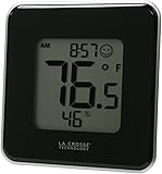 La Crosse Technology 302-604B Black Indoor Digital Thermometer & Hygrometer Station with MIN/MAX records & Comfort level icon