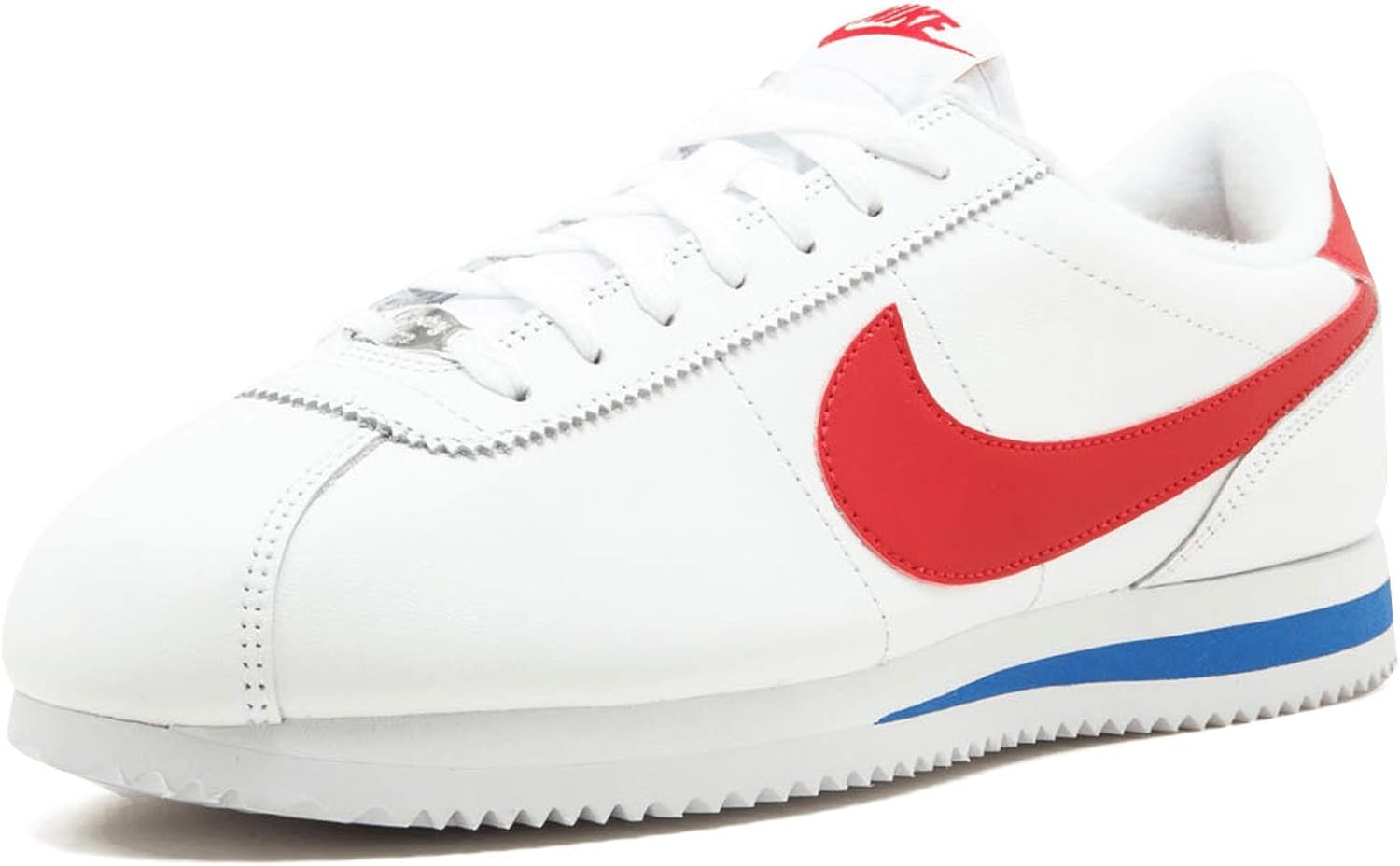 white and orange nike cortez