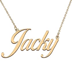 HUAN XUN Customized Custom Simple Any Name Necklace
