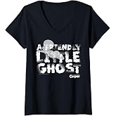 Women's Casper The Friendly Ghost Floating V-Neck T-Shirt
