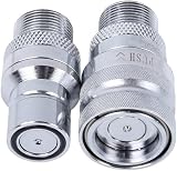 Alphacool Eiszapfen G1/4 Double Bulkhead Quick Release Fitting Silver view 5