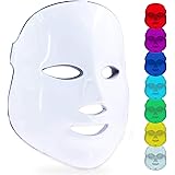 Download Amazon Com Led Face Mask Blue Red Yellow Light Mask Red Light Devices Led Facial Mask Skin Care Led Light Therapy Facial Photon Wireless Led Light PSD Mockup Templates