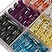 IZTOSS 100Pcs car auto Blade Fuse Kit 2A 3A 5A 7.5A 10A 15A 20A 25A 30A 35A with FUSE PULLER Fuse Dimensions:19mm x 5mm x 18.5mm