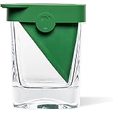 Corkcicle Premium Old Fashioned Glass with Silicone Ice Mold - Whiskey Chilling Glass for Bourbon, Tequila,
Cocktails - Gre