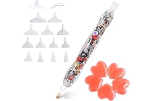 PRAISE V DO Halloween Diamond Art Pen, Diamond Painting Pen, Diamond Art Painting Accessories Tool Kit Drill Pen for Adult, 5D Resin Diamond Painting Drill Pen Stylus Tips Placers Heads and Clay