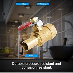 Aopin Ball Valve Brass G 3/8" Female x 8mm