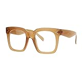 JuicyOrange Super Oversized Clear Lens Glasses