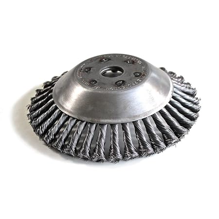 Unkrautbürste, Wildkrautbürste, Fugenbürste Motorsense, gezopft