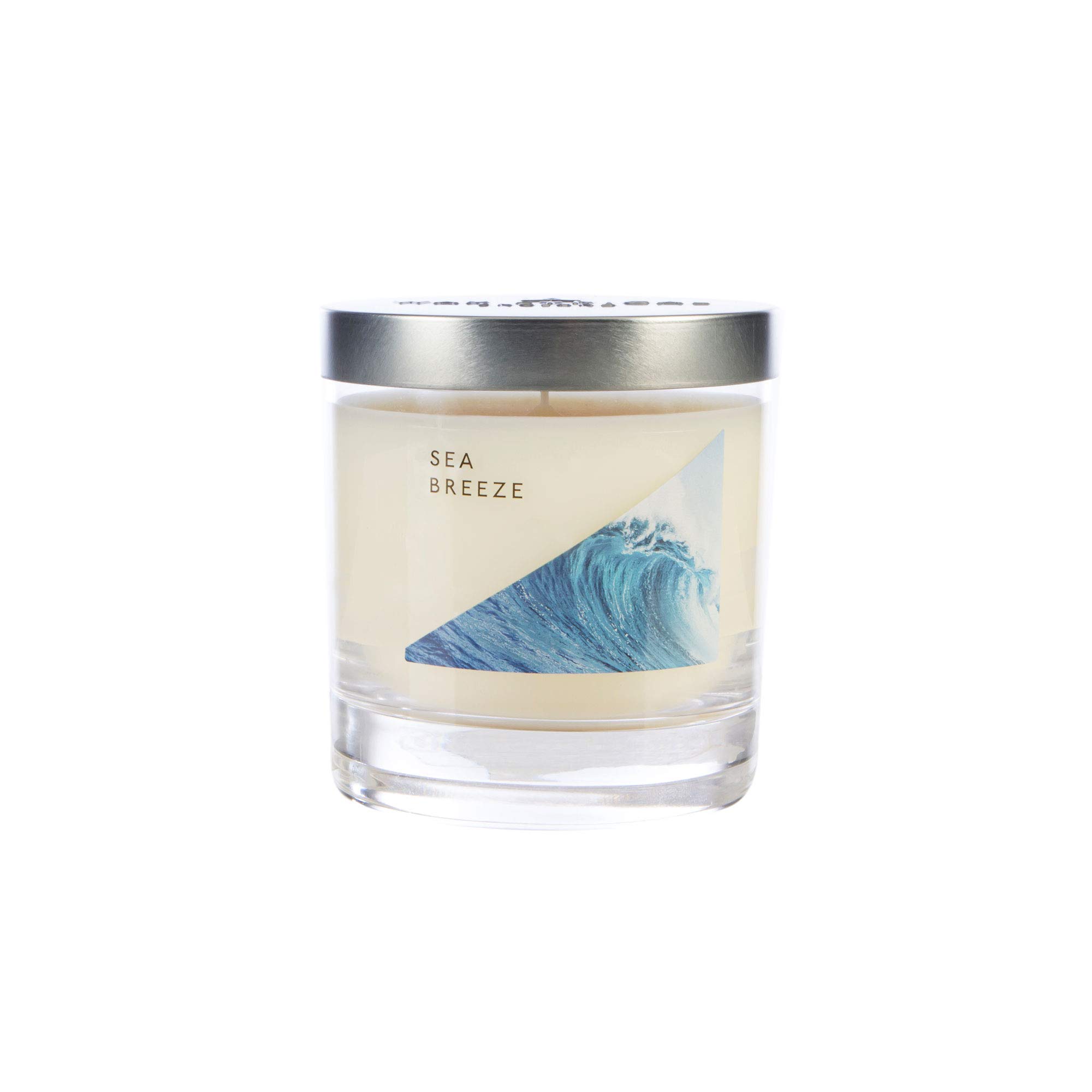 WAX LYRICAL Medium Wax Fill Candle Sea Breeze. Burn Time Approx 50 Hours Jar,Silver — image 1