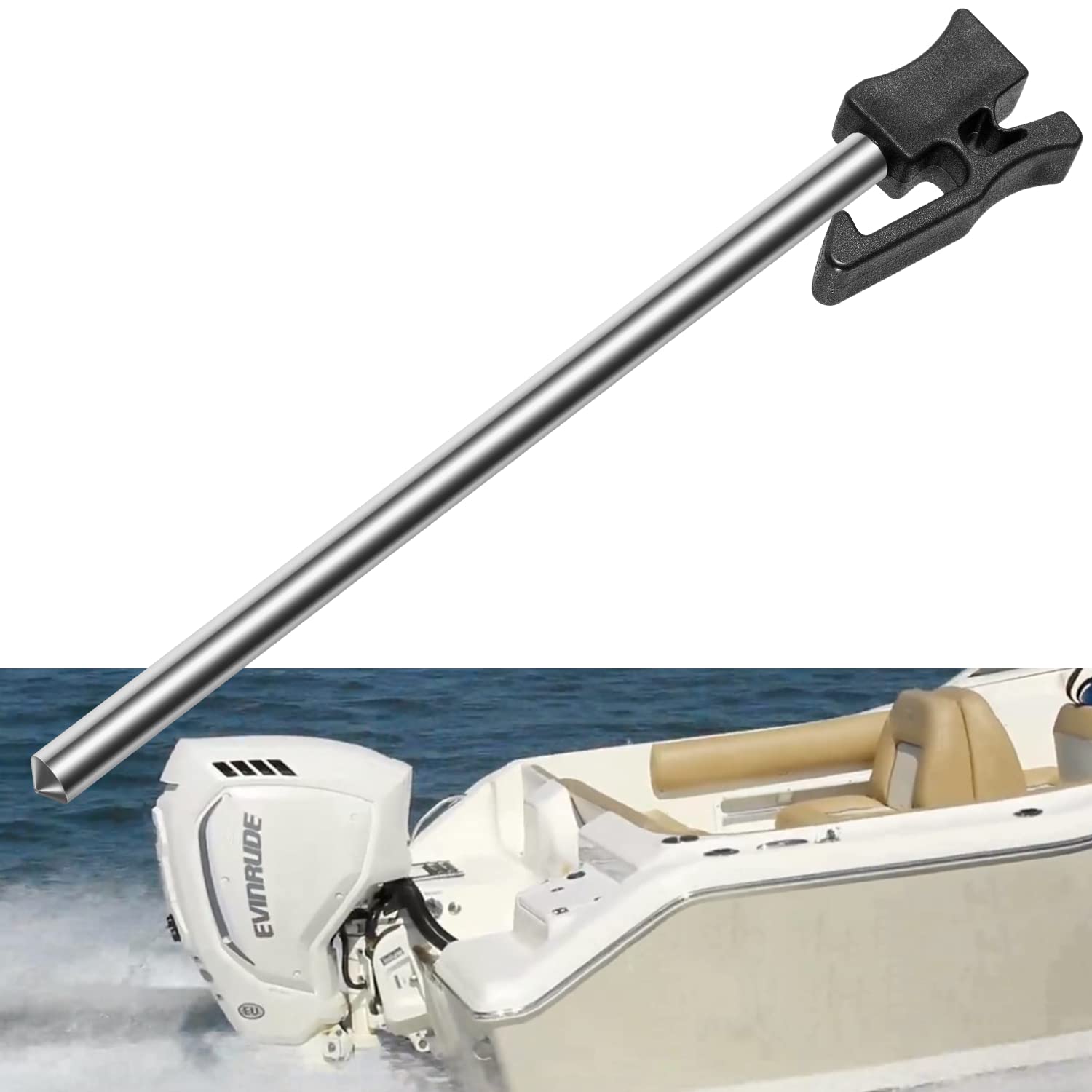 Photo 1 of Camoo 432453 Outboard Tilt Pin Assembly Fit for 1980-1990 Johnson Evinrude Outboard 4hp-15hp Replace OEM 0432453 0389835 0334470 0390441 0334469 778197