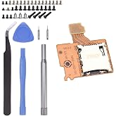 Ikpek 1 Pack Micro SD Card Reader Replacement for Nintendo Switch HAC-SD-01, TF Memory Card Slot Socket Reader Board Replacement for NS Console