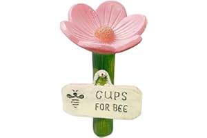Bee Waterer, Bee Watering Stations Cups Flower Shaped, Hygienic Safe Thirsty Pollinators Feeder Butterfly Cups for Farm Pathw