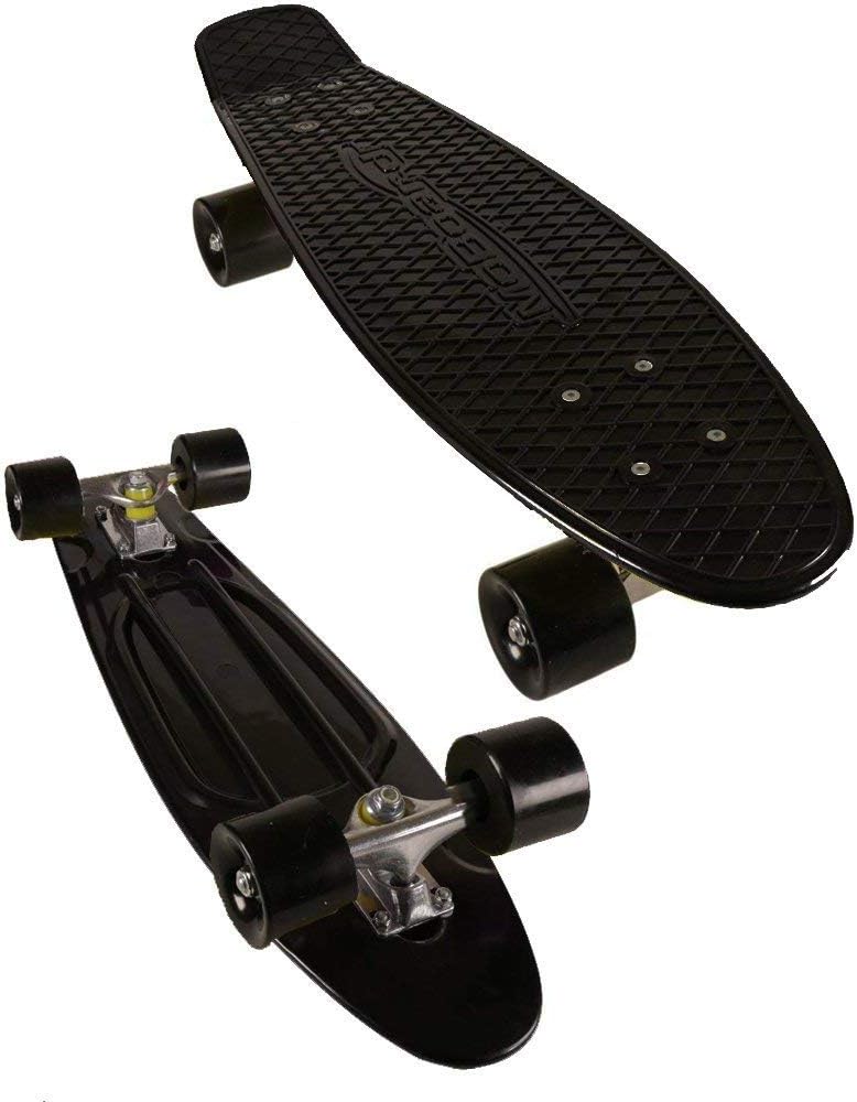 27-inch Vintage Skateboard - Skate for Beginners and Professionals - Shortboard for Kids and Adults - Stylish Board with Interchangeable Wheels