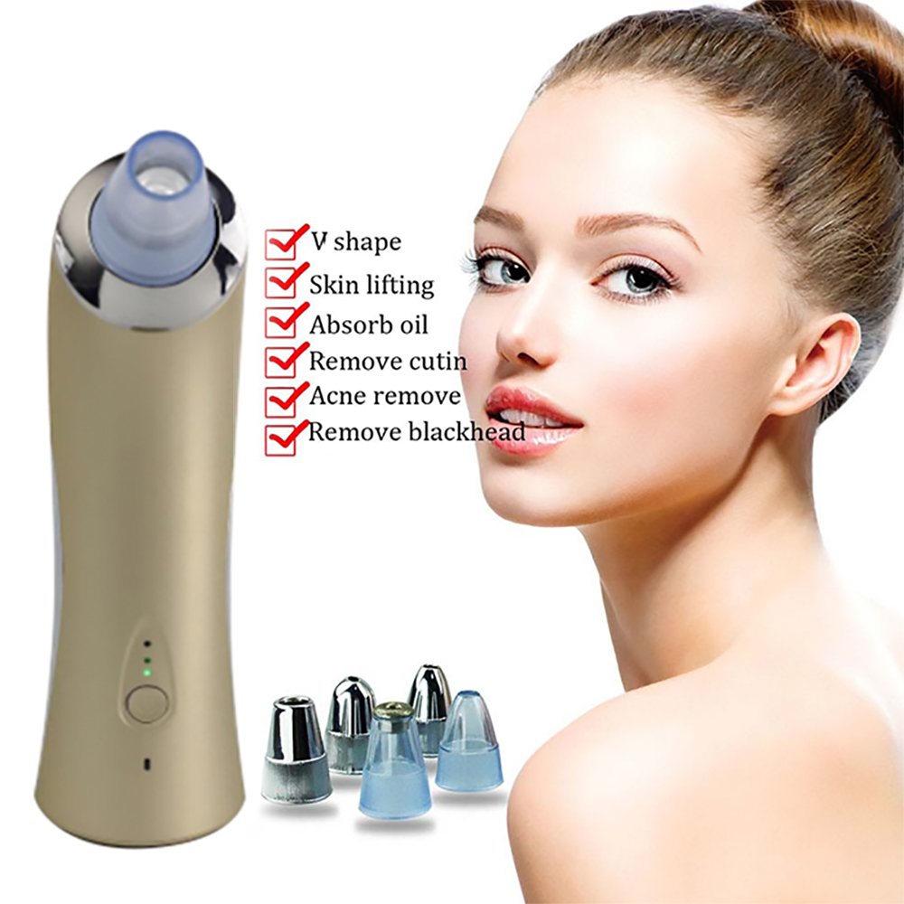 Vinmax Blackhead Suction Remover Portable Skin Peeling Pores Cleaning Blackheads Acne Remover Beauty Machine - Diamond Microdermabrasion Lift Skin Care Device