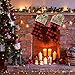 QTDLXFA Personalized Christmas Stockings Home Decoration Gifts for Holiday Party Decorations Gift Set of 2