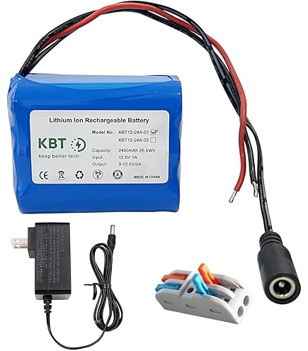 CITYORK 7900mAh 12.6V Oplaadbare lithiumbatterij voor buitenverlichting op zonne-energie, CCTV-camera's, camcorders, MP3-spelers, ledstriplichten en meer
