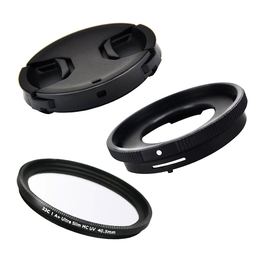 JJC Conversion Lens Adapter for Olympus FCON-T01 TG-7 TG-6 TG-5 TG-4 TG-3 TG-2 TG-1 Replace Olympus CLA-T01 with 40.5mm UV filter + lens cap